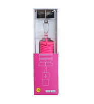 Powerway Lightning Hızlı Şarj Kablosu Örgülü 1.1M CX10 Pembe