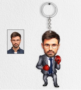 Kişiye Özel Başkan Tasarımlı Karikatür Anahtarlık 1