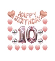 Çıtıpıtıstore Lüks 10 Yaş Happy Bırthday Balon Set