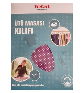 Koyu Pembe Pamuklu Ütü Masası Kılıfı 140x52, Yumuşak ve Şık Tasarım