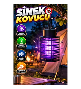 Şarjlı UV Sivrisinek Öldürücü Lamba – Taşınabilir ve Sessiz Kullanım