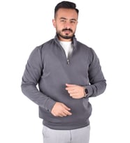 RYM-2015 FERMUARLI SWEAT/ANTRASİT/2XL
