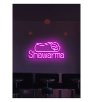 Shawarma Yazılı ve Şekilli Neon Tabela
