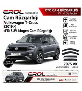 Volkswagen T-Cross 4'lü Suv Mugen Cam Rüzgarlığı