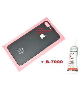 Tkgz İPhone 8 PLUS Arka Pil Batarya Kapağı (CAM+B-7000) SİYAH