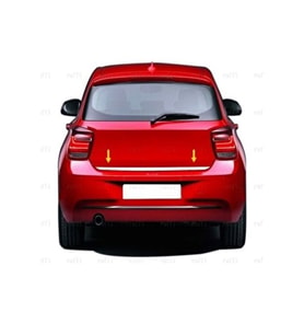 BMW 1 Seri F20 Krom Alt Bagaj Çıtası 2011-2019 Paslanmaz Çelik