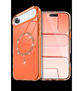 iPhone 17 Air Live Diamond Magsafe Kapak - Turuncu