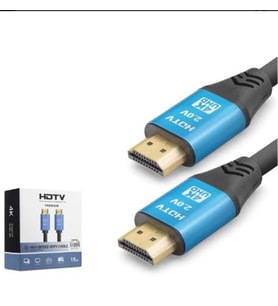 NODAR ND4054 HDMI 2.0 Kablo 4K 60 Hz OD 8.0 mm 15 m Siyah Mavi