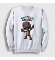 Presmono Unisex Beyaz Sign Sackboy A Big Adventure Sweatshirt 544983tt (Beyaz)