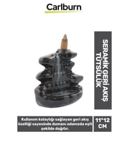 Özel Üretim Dekoratif İthal Parlak Şelale Seramik Geri Akış Tütsülük & Oda Kokusu Biblo 11*12 Cm