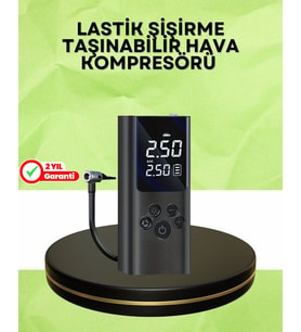 Northcity USB Şarjlı Taşınabilir Hava Kompresörü Dijital Ekranlı Lastik Pompası