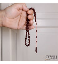 Beyzi Kesim Osmanlı Sistemli Abdullah Öner Atölyesi Sıkma Kehribar Tesbih tsb0219