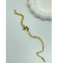 Çelik Gold P Harf Bileklik - 25-blk83