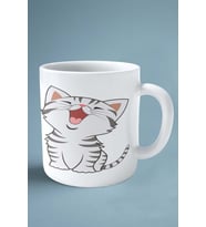 American shorthair kedi isimli Kişiye Özel Baskılı Kupa Bardak komik