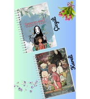 Sprited away defter seti 2 adet A4 boyutu 21*30 çizgili + kareli 60 syf