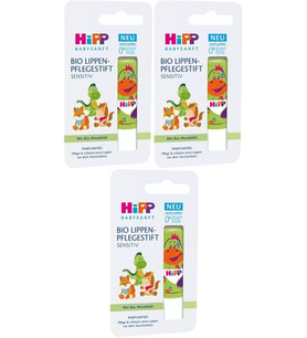 Hipp Babysanft Organik Dudak Nemlendiricisi Ultra Sensıtıv 4.8GR (Yeşil) (3 Lü Set)