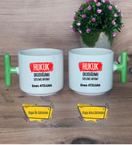  Hukuk Okuduğumu Söylemiş Miydim  Kupa Bardak T Yeşil Kulplu Hukuk Öğrencisine Hediye
