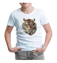 Kaplan - Yüz Beyaz Çocuk Tshirt