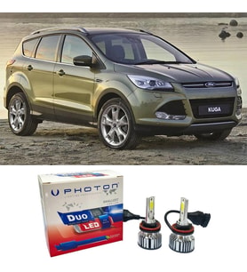 Ford Kuga 2 Led Xenon Sis Farı Ampulü H10 Duo Yeni Seri Beyaz 2013-2016