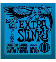 Ernie Ball P02225 Extra Slinky Nickel Wound  008-038 Elektro Gitar Teli