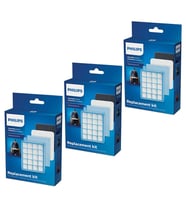 Philips Uyumlu FC 8478 PowerPro Compact Süpürge 3 Kutu Filtre Seti