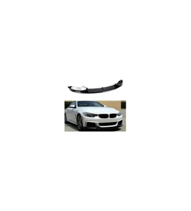 Bmw 4.seri F36 Grand Coupe Uyumlu  4 Kapı Plastik Parlak Siyah Ön Lip-Ek