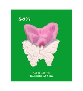 Çiçekli Kelenek No:2 Silikon Kalıp (S997)