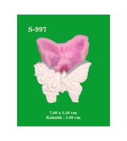 Çiçekli Kelenek No:2 Silikon Kalıp (S997)