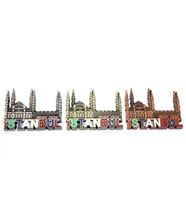 İstanbul Temalı Metal Magnet Model 5 (Çok Renkli)