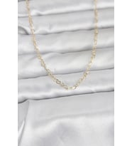 CM 14K Gold Renk Kalp Zincirli 60 cm Kadın Kolye 5886 - SSSSSS3418-1290