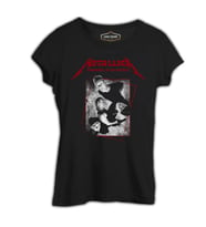 Metallica - Grup Elemanları High Siyah Kadın Tshirt