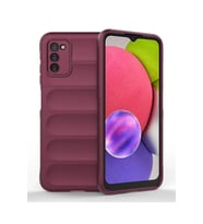 Newface Samsung Galaxy A03S Kılıf Optimum Silikon - Bordo