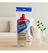 Pamuklu Püsküllü Küçük Mop (Klasik Sap Uyumlu)