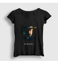 Presmono Kadın Siyah Cover Film There Will Be Blood T-Shirt 255230tt