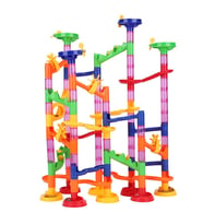 58 Parça Marble Run Ball Oyunu - Labirentteki Toplar - Maze Balls (Karışık)