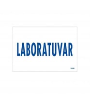 Laboratuvar Uyarı Levhası 17,5X25 Kod:1656
