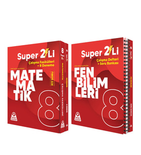 Örnek Akademi 8.Sınıf Süper İkili Matematik ve Fen Bilimleri Seti 2 Kitap