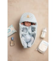 Mavi Ayıcık Bebek Taşıma Çantası