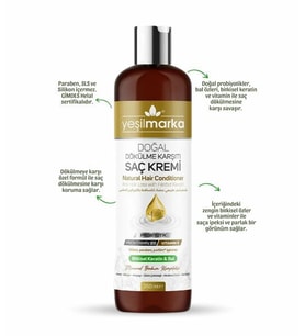 YEŞİL MARKA SAÇ KREMİ - DÖKÜLME KARŞITI 350 ML