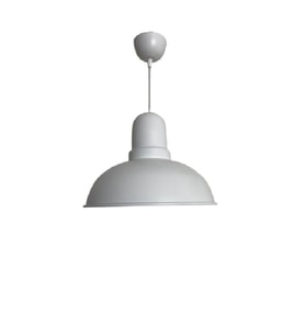 Dylight Retro Dekoratif Tekli Beyaz Rustik Metal Sarkıt Avize 33 Cm