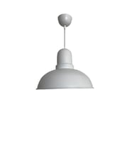 Dylight Retro Dekoratif Tekli Beyaz Rustik Metal Sarkıt Avize 33 Cm