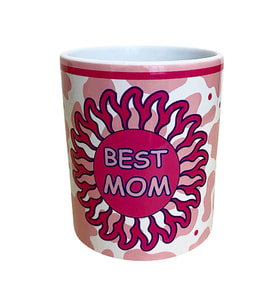 ANNELER GÜNÜ BEST MOM temalı dijital baskılı hediyelik tasarım kupa bardak. (Beyaz)