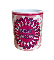 ANNELER GÜNÜ BEST MOM temalı dijital baskılı hediyelik tasarım kupa bardak. (Beyaz)