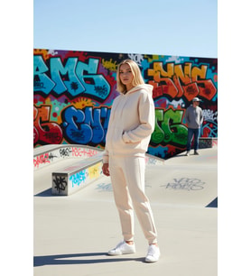 Kadın Oversize Kapüşonlu Düşük Kol Uzun Rahat Kesim Basic Fermuarlı Kalın Polarlı Örme Sweatshirt