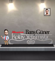 Kişiye Özel Öğretmen Karikatürlü Kolay Yetişmiyor Ahşap Biblo Bay-16