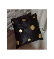 4lü Lüks Kadife Kırlent Kılıfı Kahve/ Gold