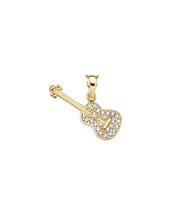 Altın Gitar Kolye Ucu