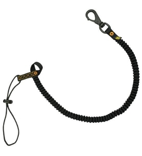 KONG Tool Leash 360 Döner Başlıklı Fırdöndülü Malzeme Askısı – Elastik Lanyard  85-130 cm 232000000KK (Siyah)
