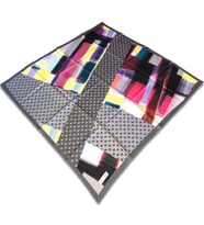 Pierre Cardin Gri Karma Desen Tivil İpek Eşarp 8847438-971
