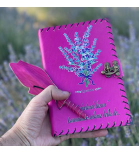 Sabretmek Lazım Deri Defter (Fuşya)